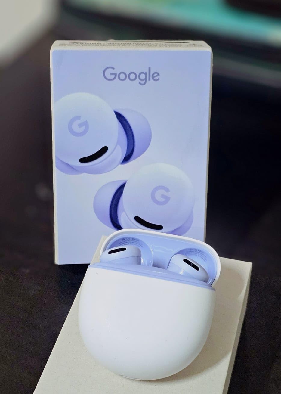 Google Pixel Buds 2a - Wireless Bluetooth Earbuds - Berry | Active Noise Cancellation, transparency mode, comfortable fit, 20-hour battery, water resistant, help from Gemini customer photo 1