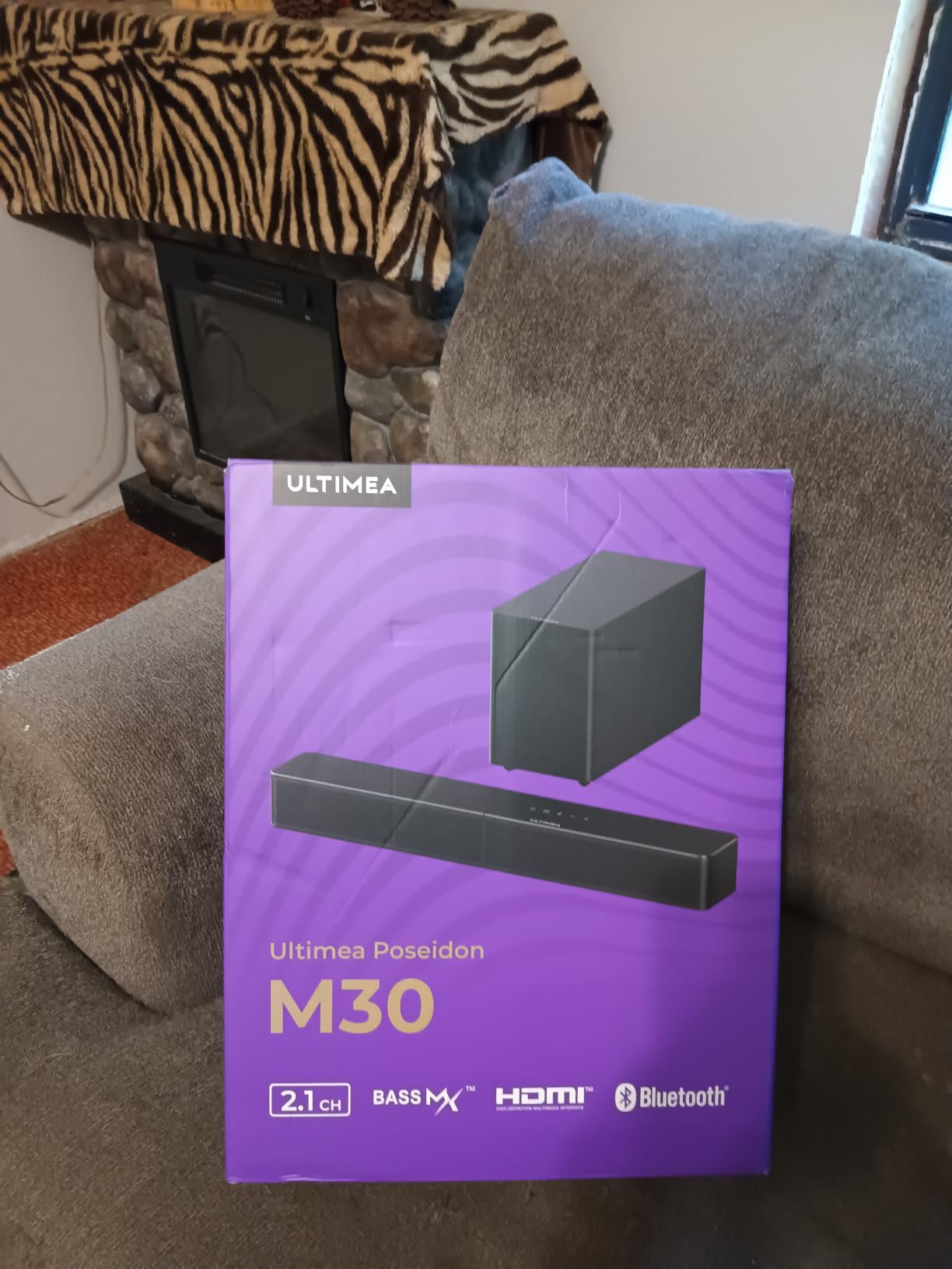 ULTIMEA Sound Bar with Wireless Subwoofer, App Control, for Home Theater | 240W Peak Power, VoiceMX & BassMX, 2.1ch Soundbar for Smart TV, Adjustable Bass, HDMI, Optical, Bluetooth 6.0, Poseidon M30 customer photo 2