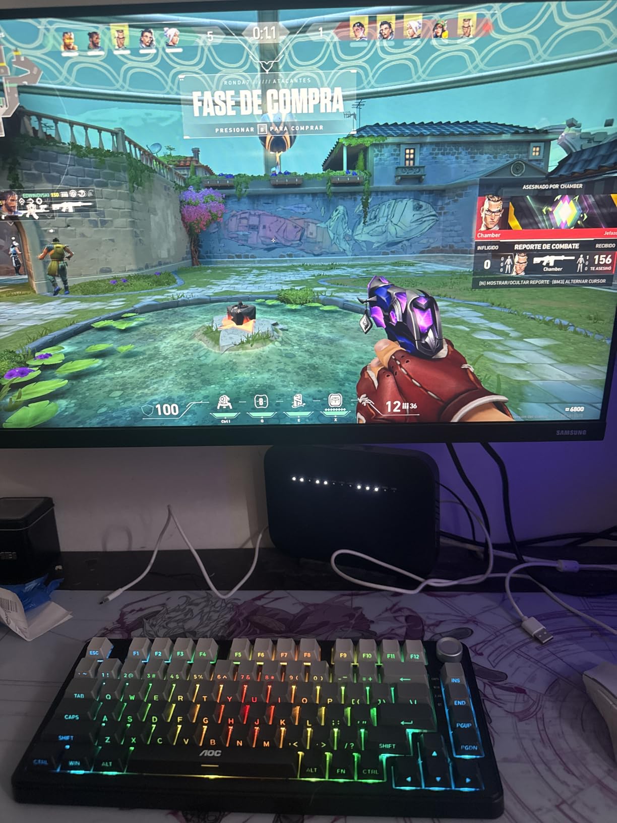 AOC GK330 75% Wireless Mechanical Gaming Keyboard, Hot-Swappable 3-Mode RGB | BT/2.4GHz/USB-C Connectivity, Pre-Lubed Reaper Switches, Anti-Ghosting, Gasket Mount and 5-Layer Sound-Dampening Padding customer photo 2