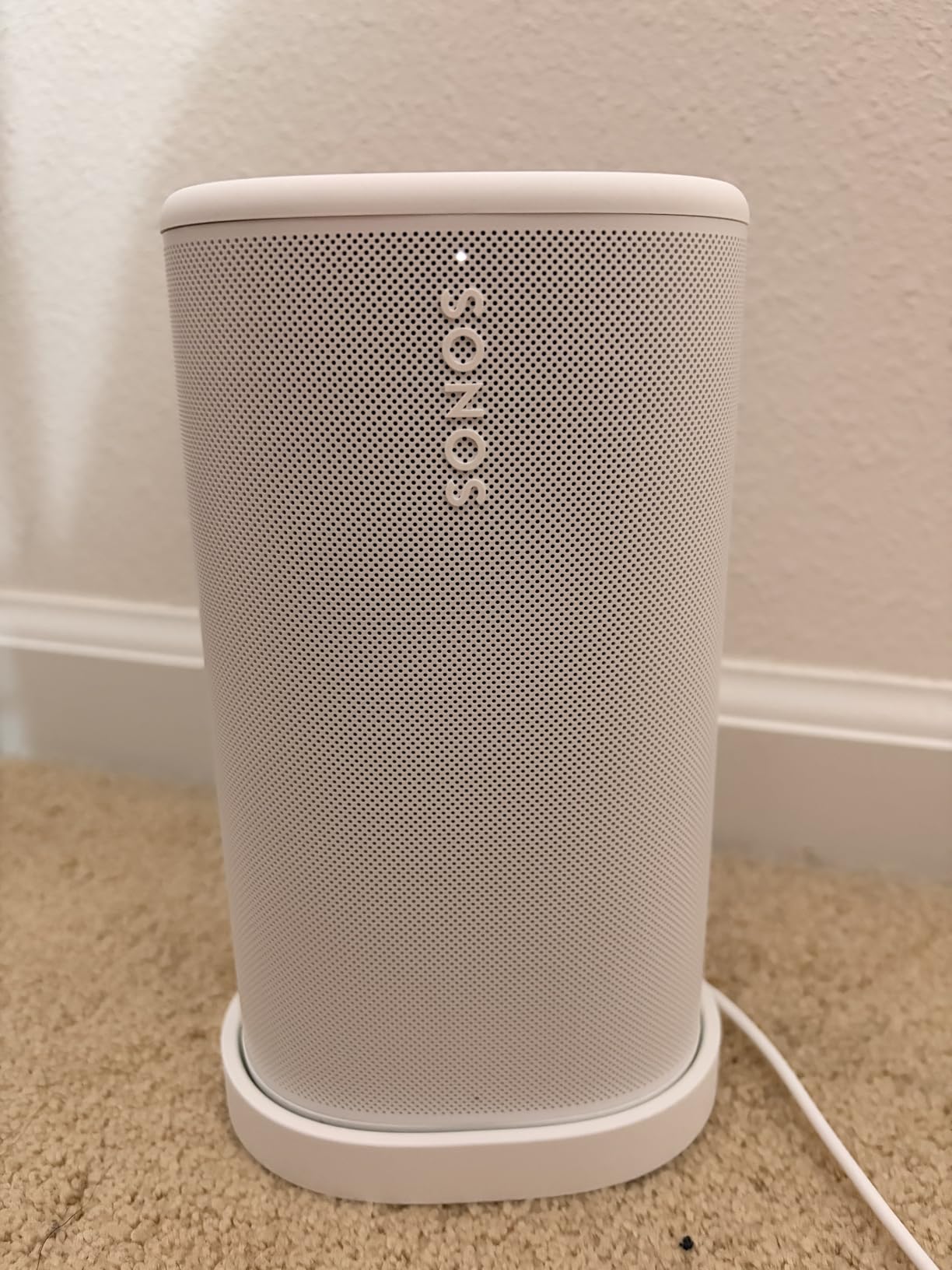 Sonos Play Portable WiFi and Bluetooth Speaker - White | 24-Hr Battery with Power Bank | Stereo Pairing & Multi-Room WiFi | AirPlay 2 | IP67 Waterproof | Carrying Loop customer photo 1