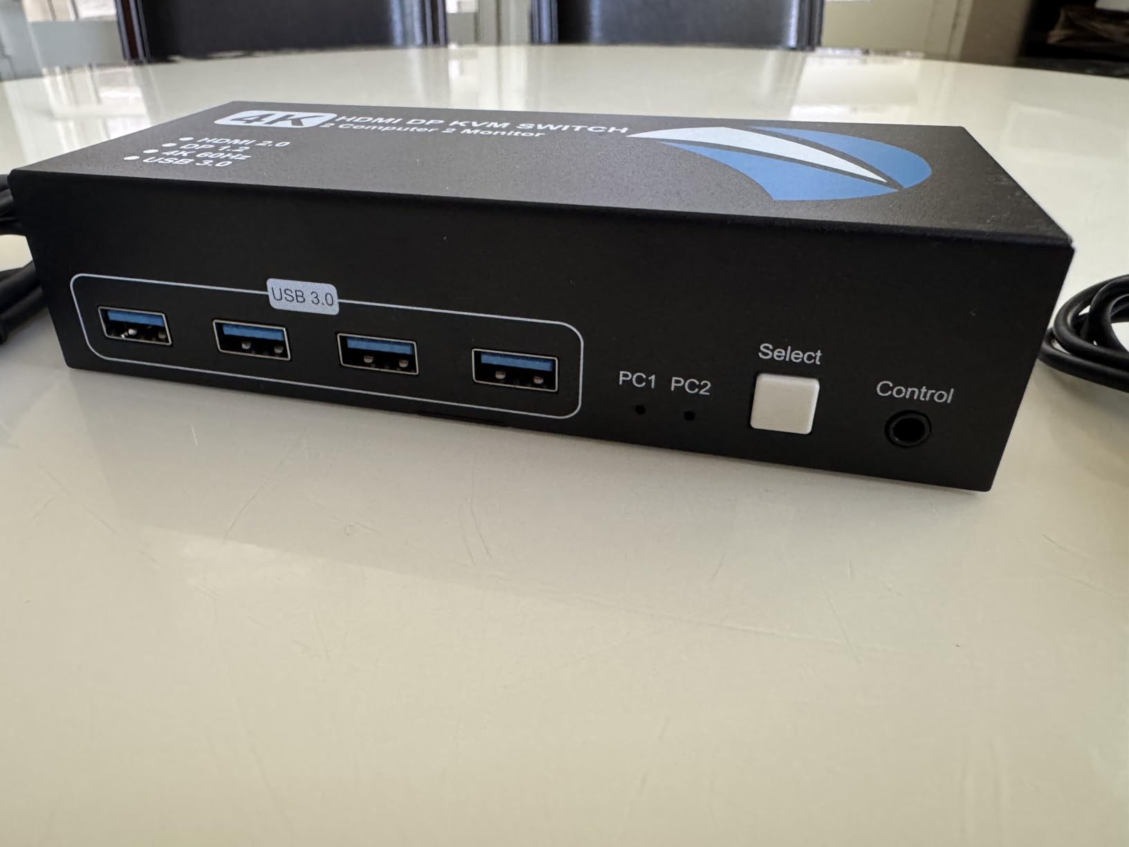 HDMI DisplayPort KVM Switch 2 Monitors 2 Computers, 4K@60Hz Dual Monitor KVM Switches customer photo 1