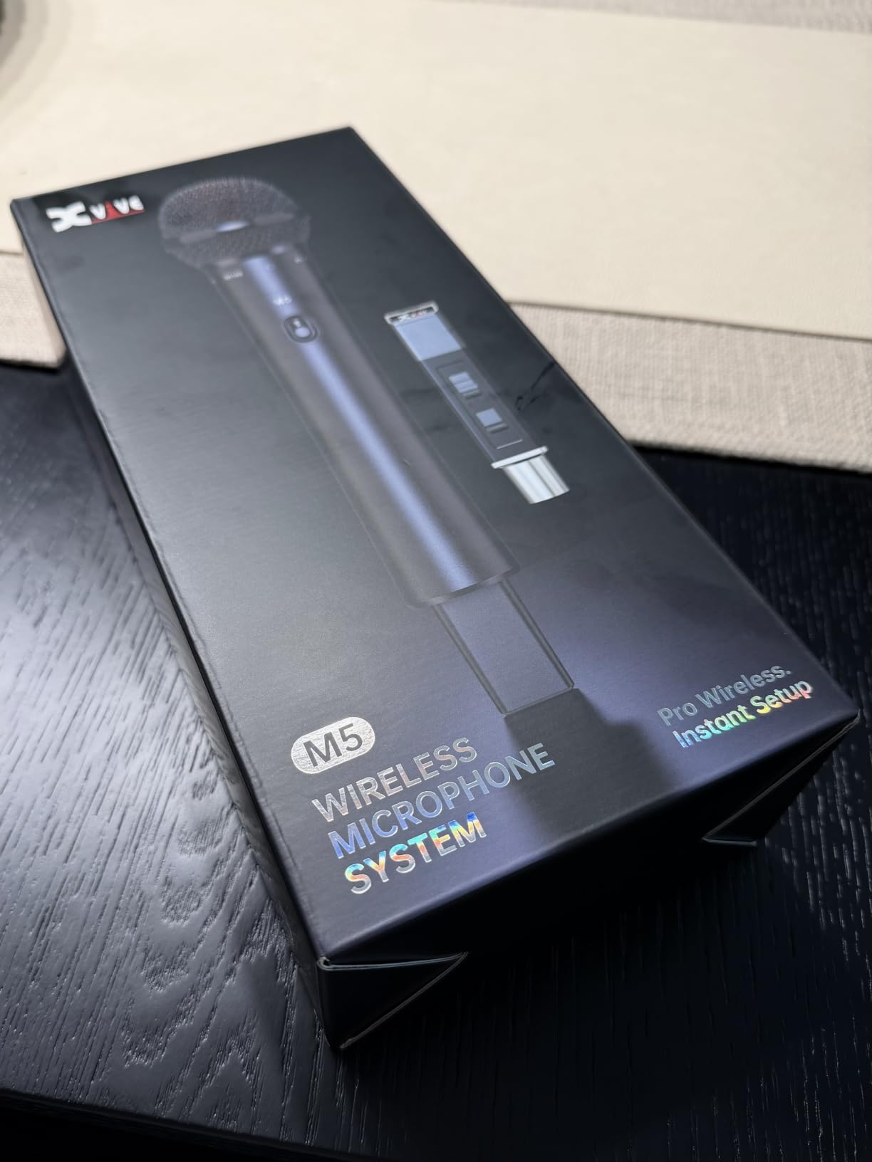 M5 Professional Wireless Handheld Microphone System, +6 dB Built-in Gain | 5.8GHz Wireless Microphone & Receiver, Auto Channel Scan, 10+ Hours of Battery Life customer photo 2