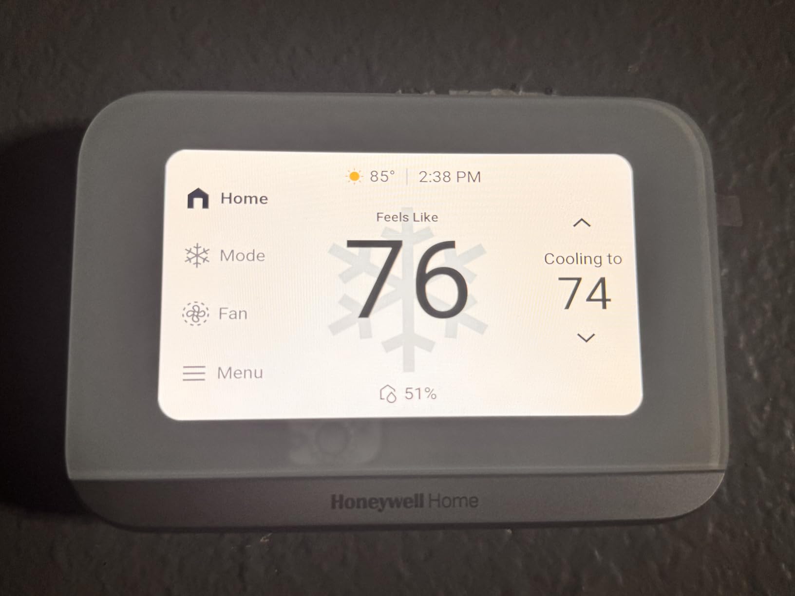 Honeywell Home X7S Smart Wi-Fi Programmable Thermostat, White | Humidity Monitoring, 4.3