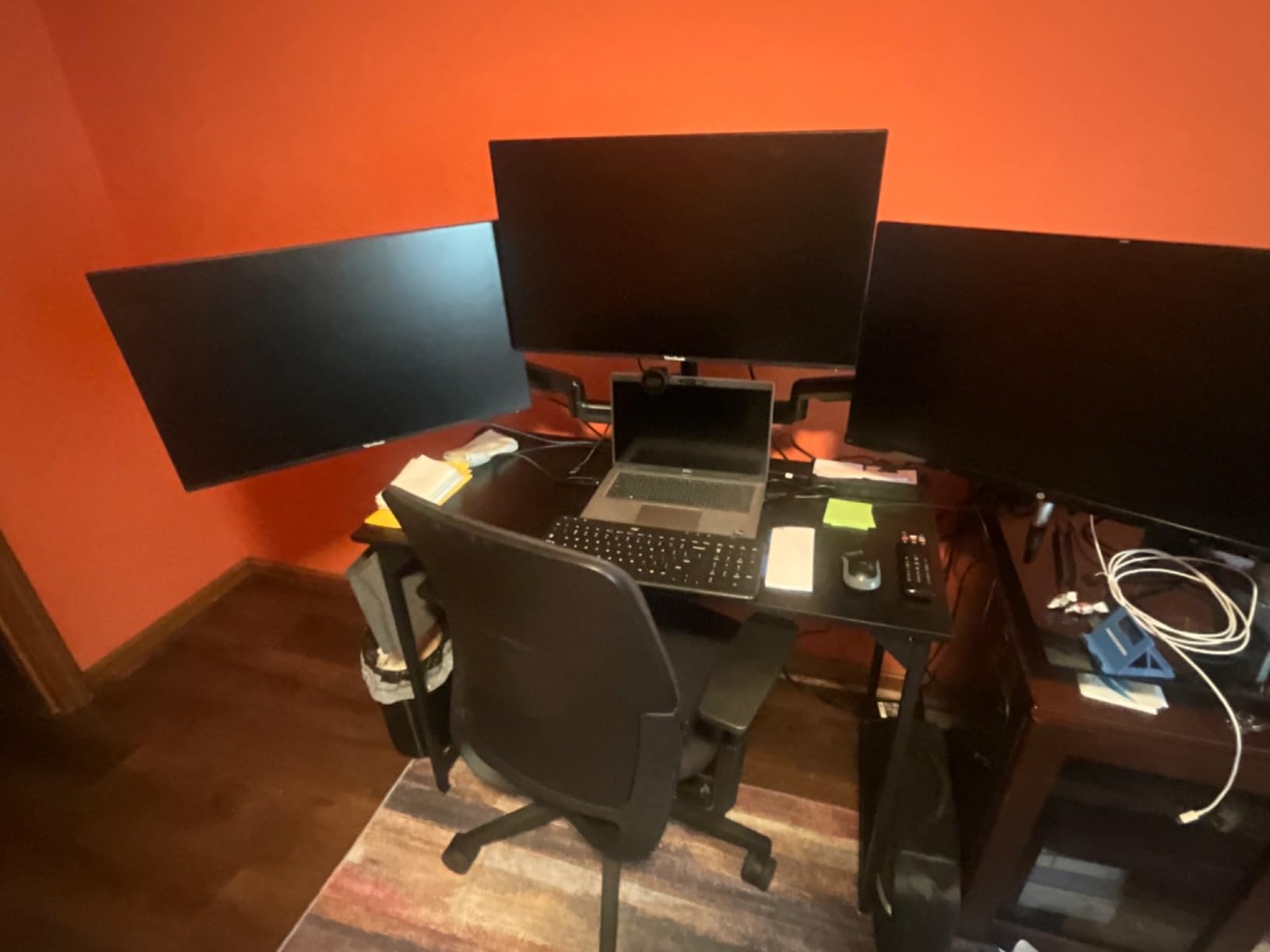 DUMOS Gaming Desk with Monitor Stand and LED Lights customer photo 1