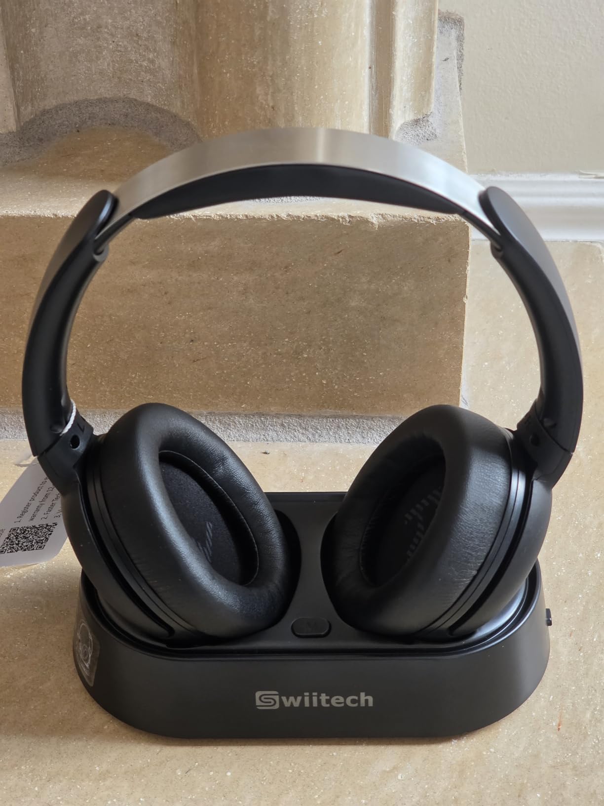 Swiitech Wireless TV Headphones with Charging Dock, 45H Playtime, Black | Bluetooth 5.3, 100ft Long Range, Clear Voice, No Audio Delay, Plug & Play Over-Ear Headset for Seniors customer photo 1