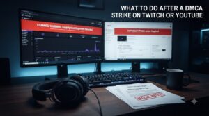 What to do after a DMCA strike on Twitch or YouTube