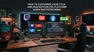 How to customize your title and description per platform when multistreaming