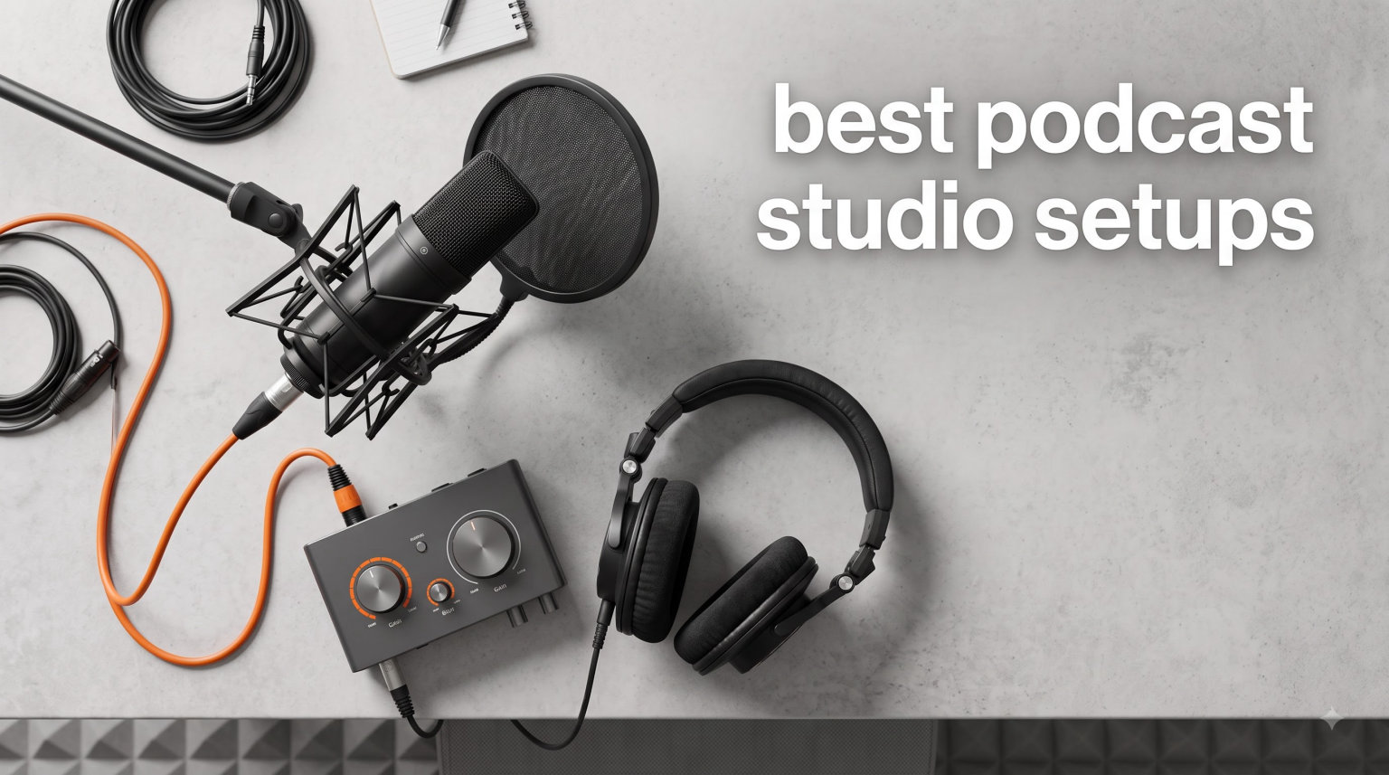 best podcast studio setups