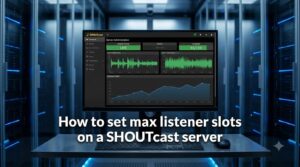 How to set max listener slots on a SHOUTcast server