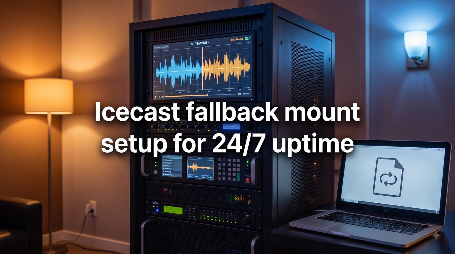 Icecast fallback mount setup for 24/7 uptime