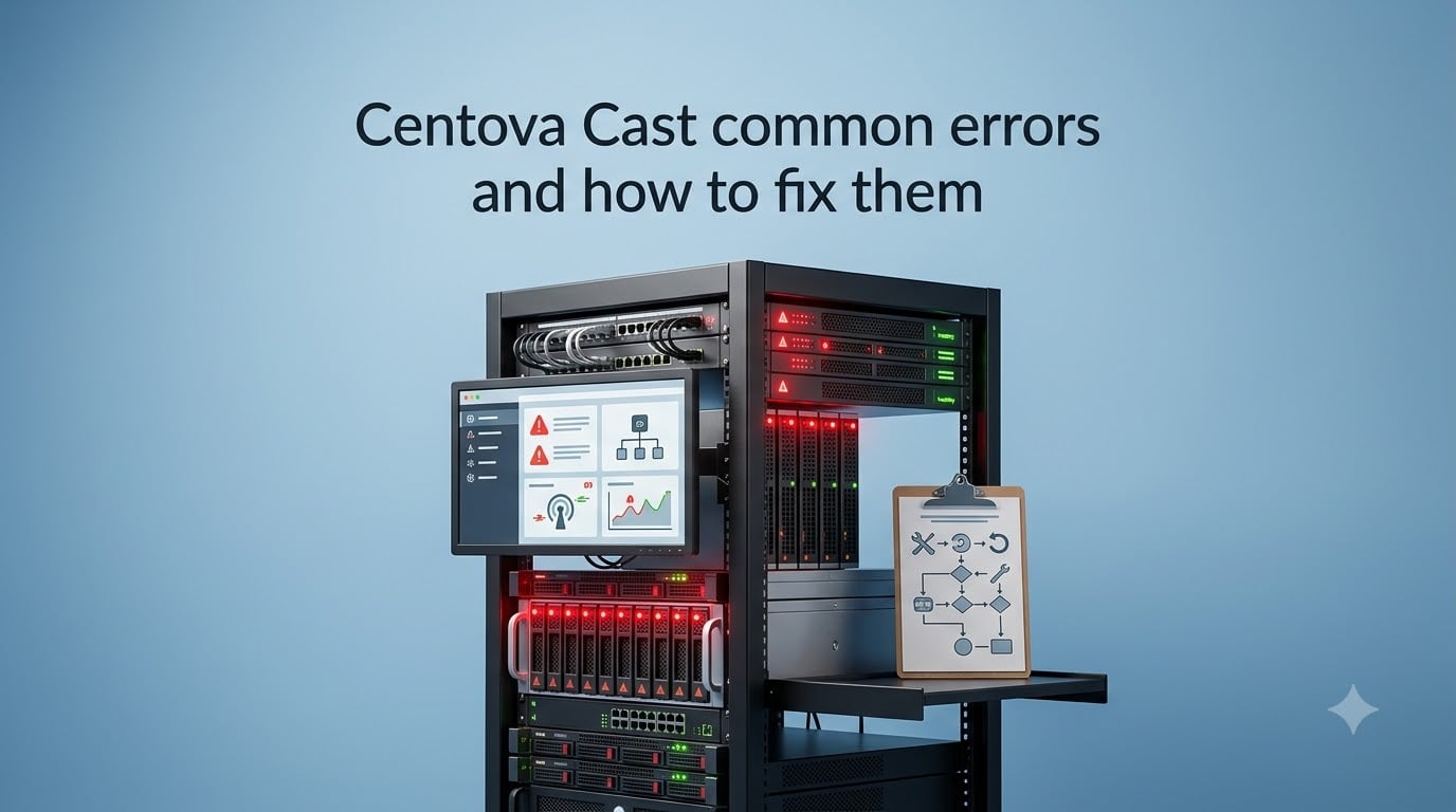 Centova Cast common errors and how to fix them