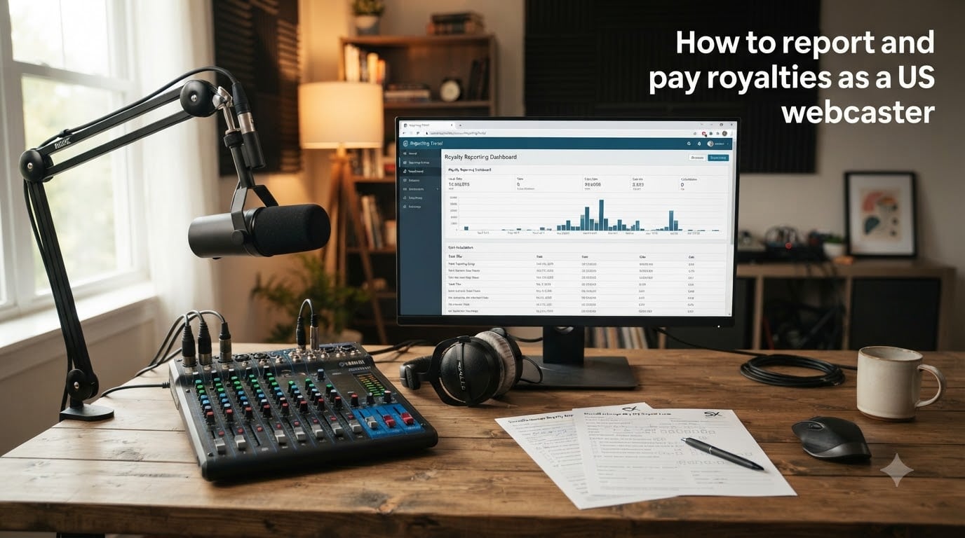 How to report and pay royalties as a US webcaster