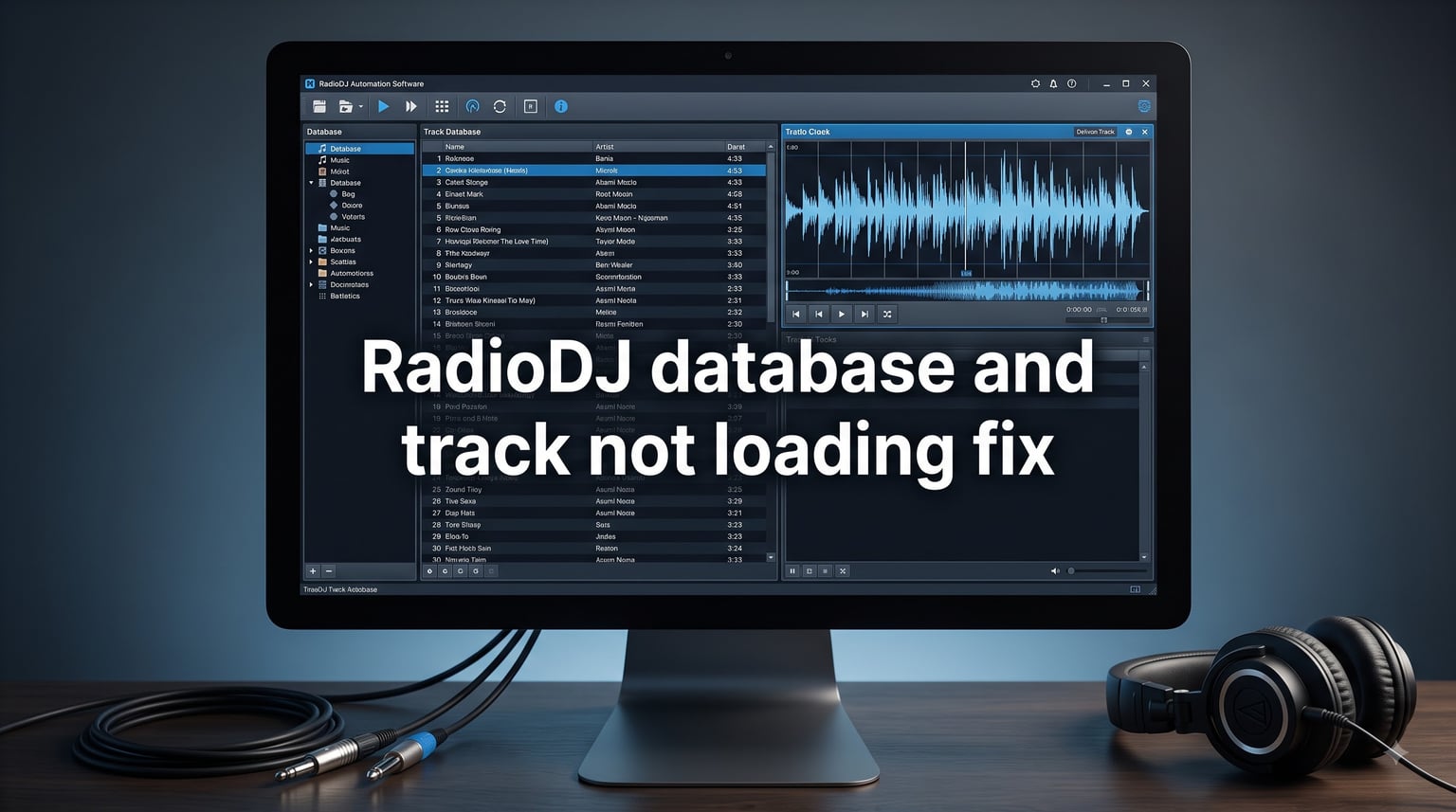RadioDJ database and track not loading fix