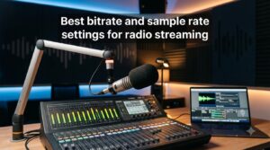Best bitrate and sample rate settings for radio streaming