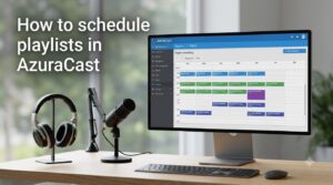 How to schedule playlists in AzuraCast