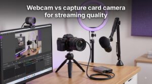 Webcam vs capture card camera for streaming quality