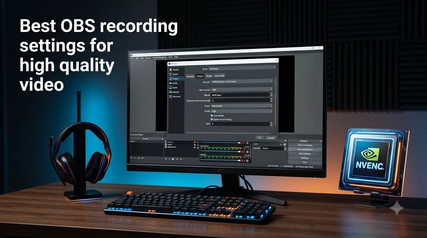 Best OBS recording settings for high quality video