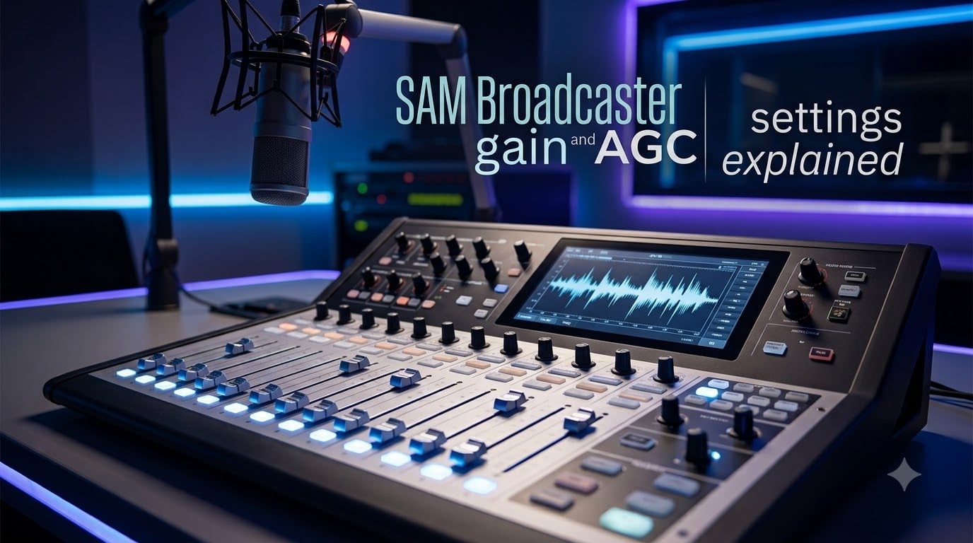 SAM Broadcaster gain and AGC settings explained