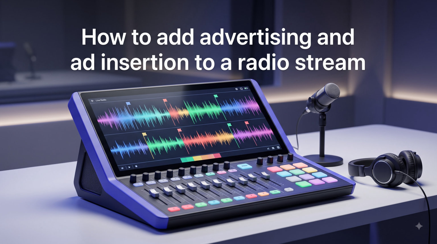 How to add advertising and ad insertion to a radio stream