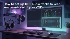 How to set up OBS audio tracks to keep music out of your VODs