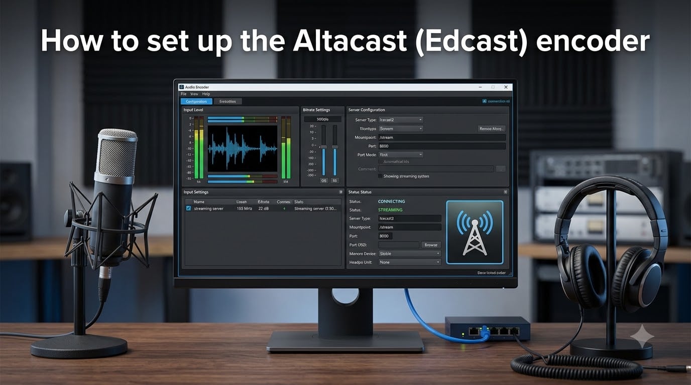 How to set up the Altacast (Edcast) encoder