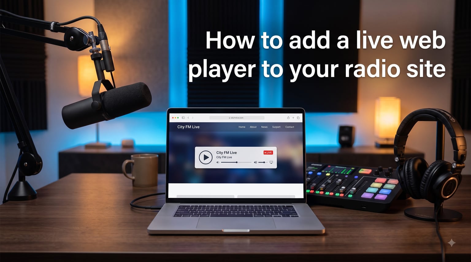How to add a live web player to your radio site