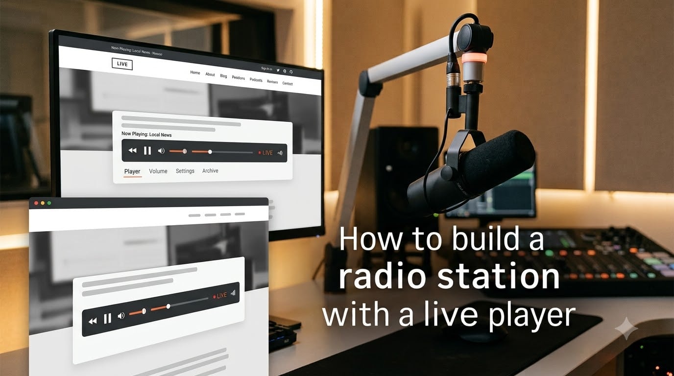 How to build a radio station website with a live player