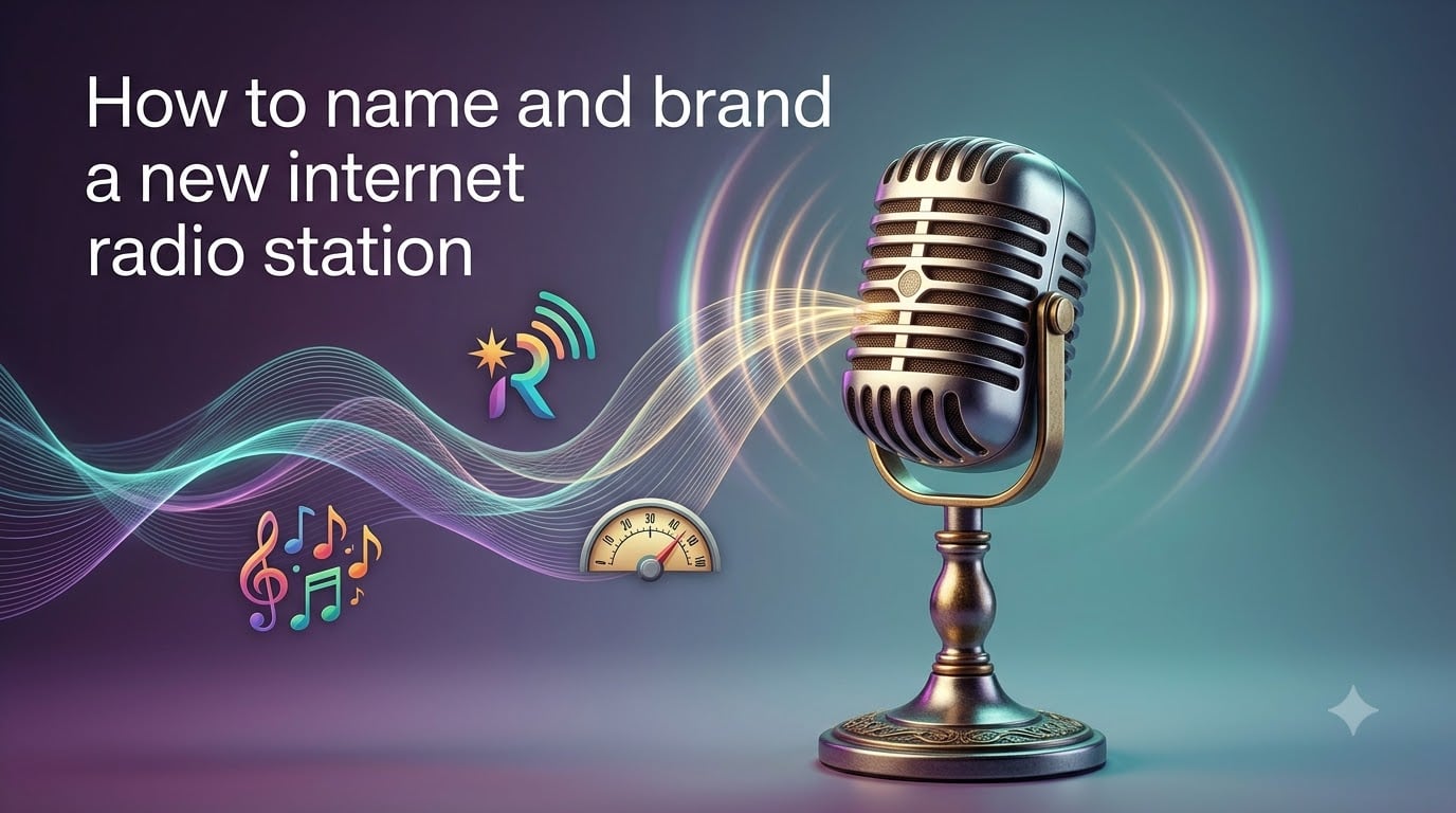 How to name and brand a new internet radio station