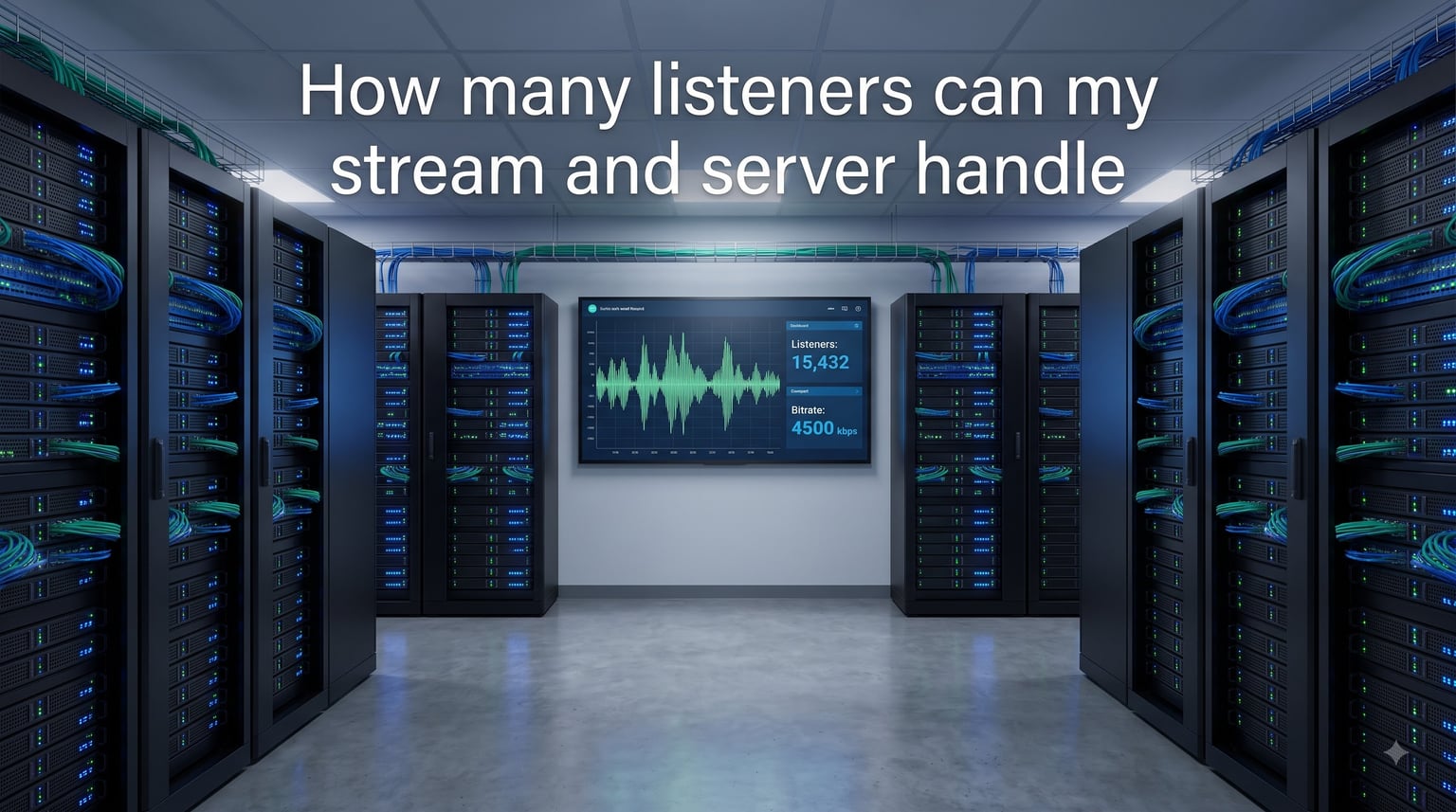 How many listeners can my stream and server handle