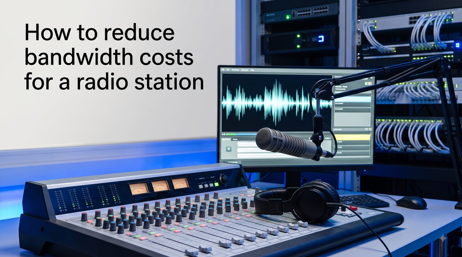 How to reduce bandwidth costs for a radio station