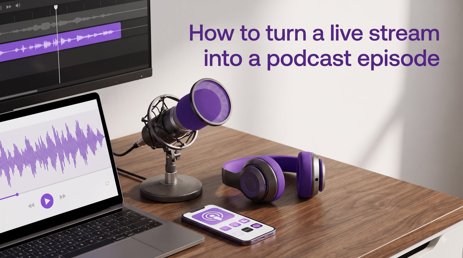 How to turn a live stream into a podcast episode
