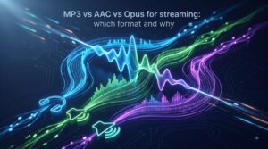 MP3 vs AAC vs Opus for streaming: which format and why