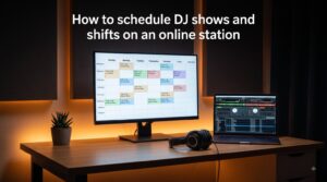 How to schedule DJ shows and shifts on an online station