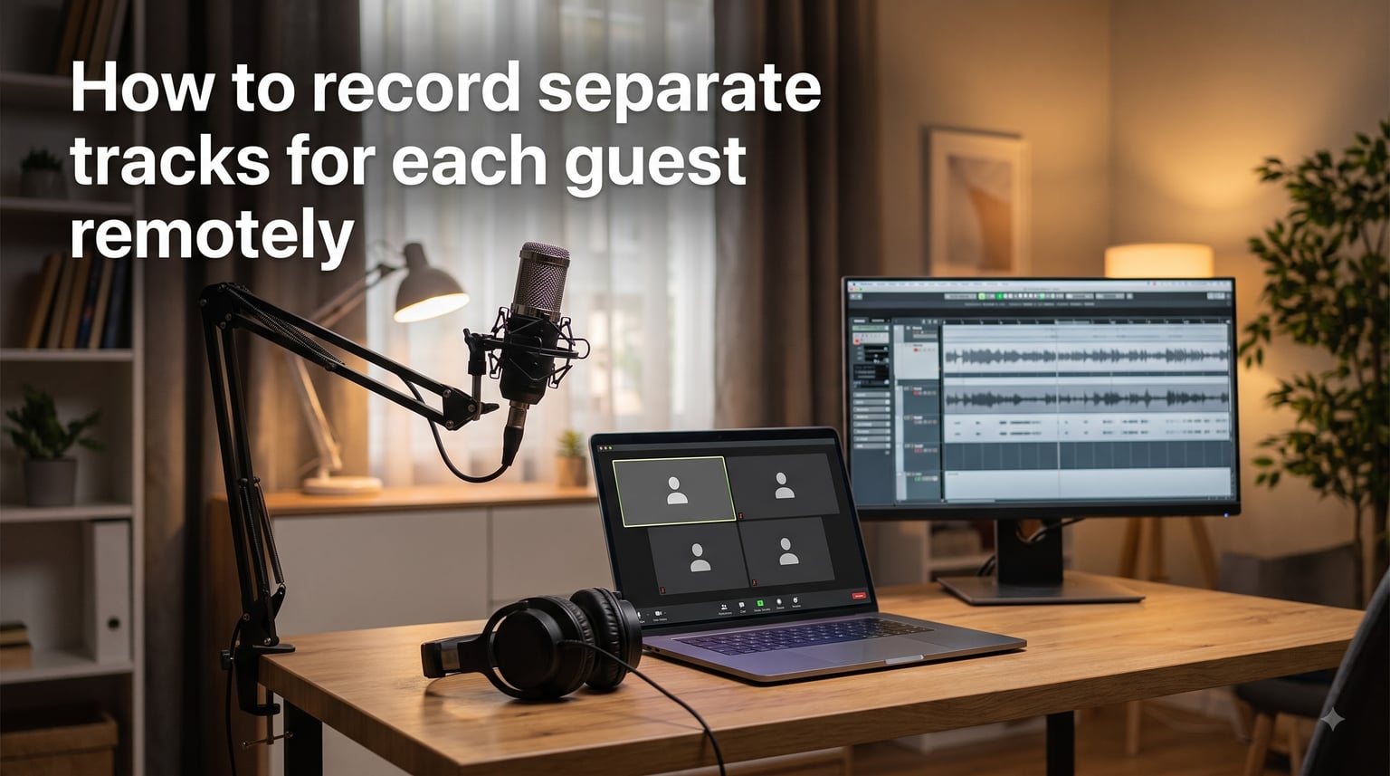 How to record separate tracks for each guest remotely