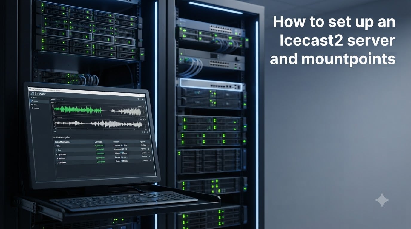 How to set up an Icecast2 server and mountpoints