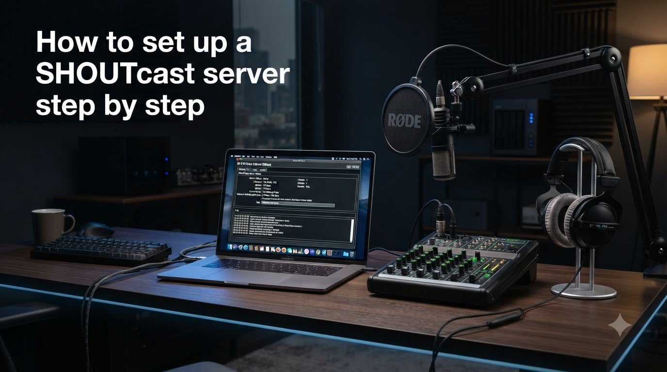 How to set up a SHOUTcast server step by step