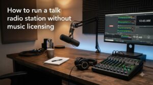 How to run a talk radio station without music licensing