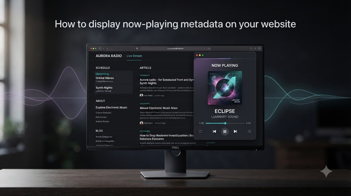 How to display now-playing metadata on your website
