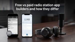 Free vs paid radio station app builders and how they differ