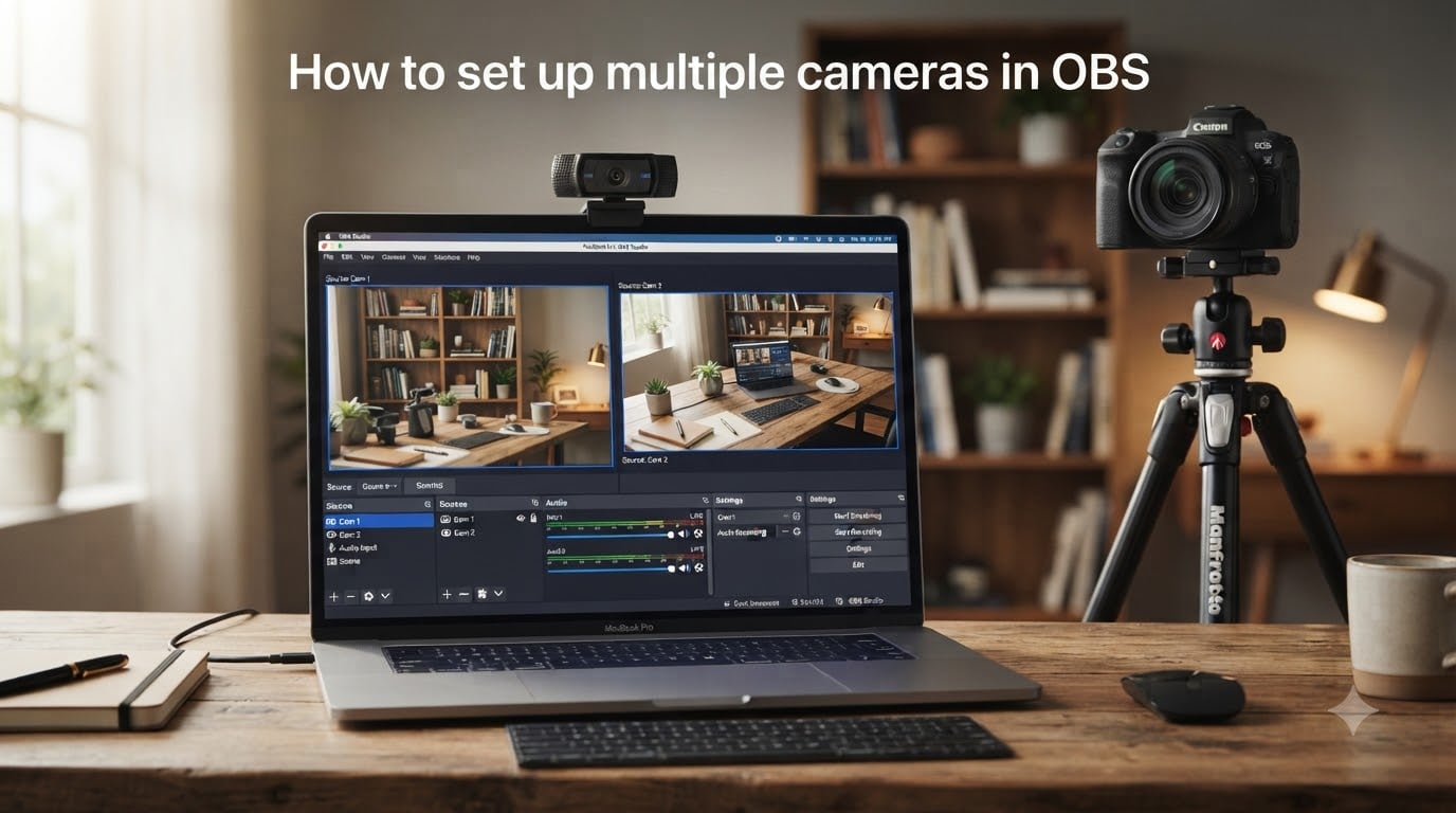 How to set up multiple cameras in OBS