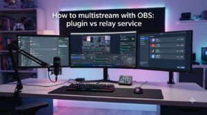 How to multistream with OBS: plugin vs relay service