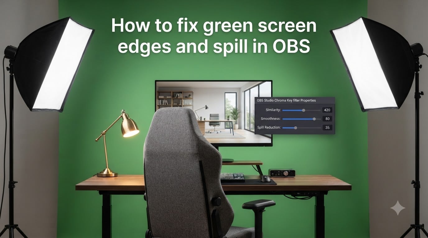 How to fix green screen edges and spill in OBS