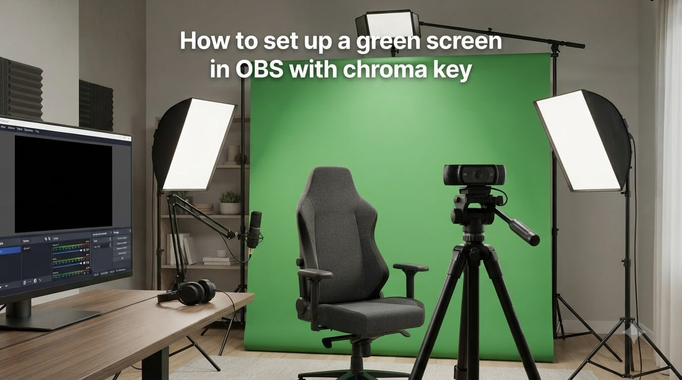 How to set up a green screen in OBS with chroma key