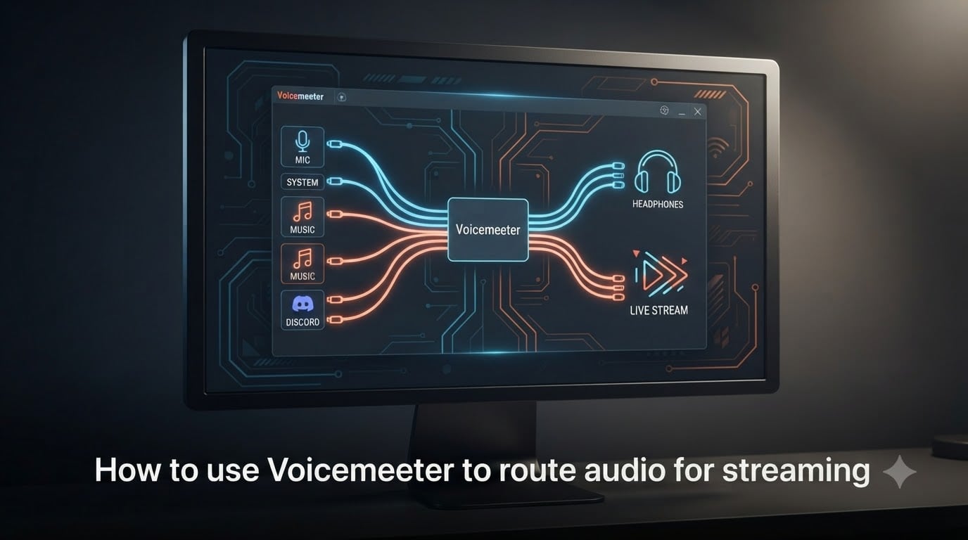 How to use Voicemeeter to route audio for streaming