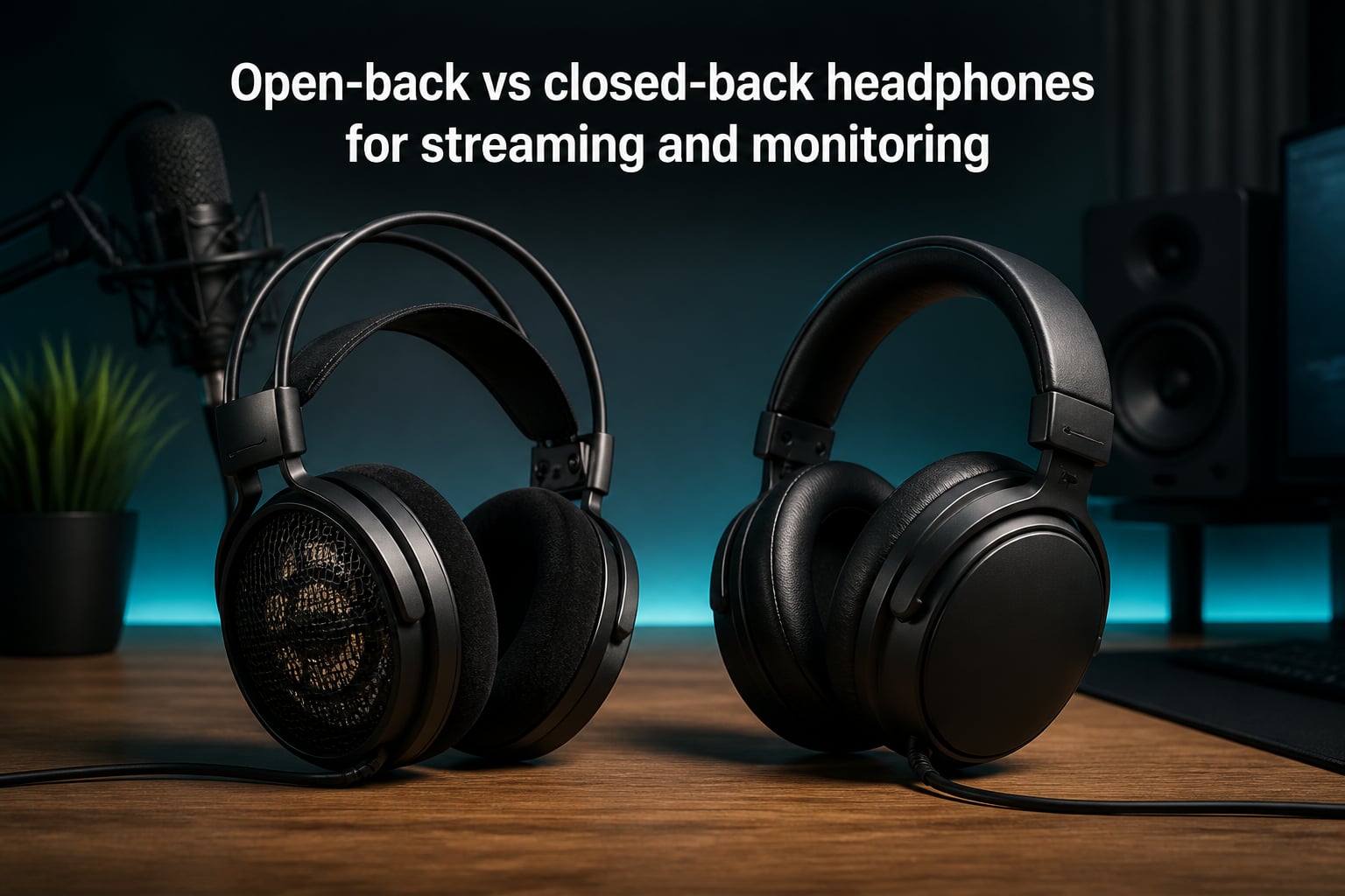 Open-back vs closed-back headphones for streaming and monitoring