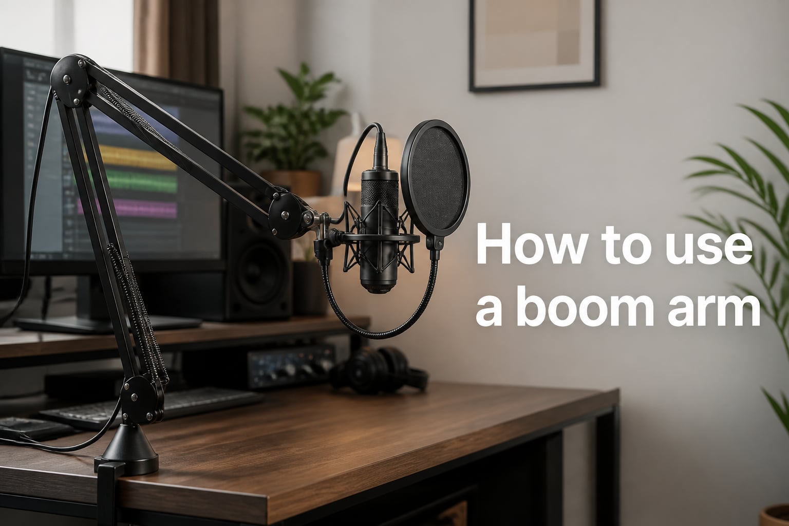 How to use a boom arm