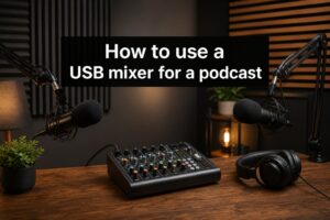 How to use a USB mixer for a podcast