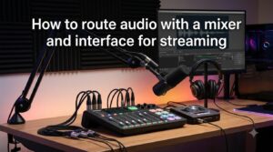 How to route audio with a mixer and interface for streaming