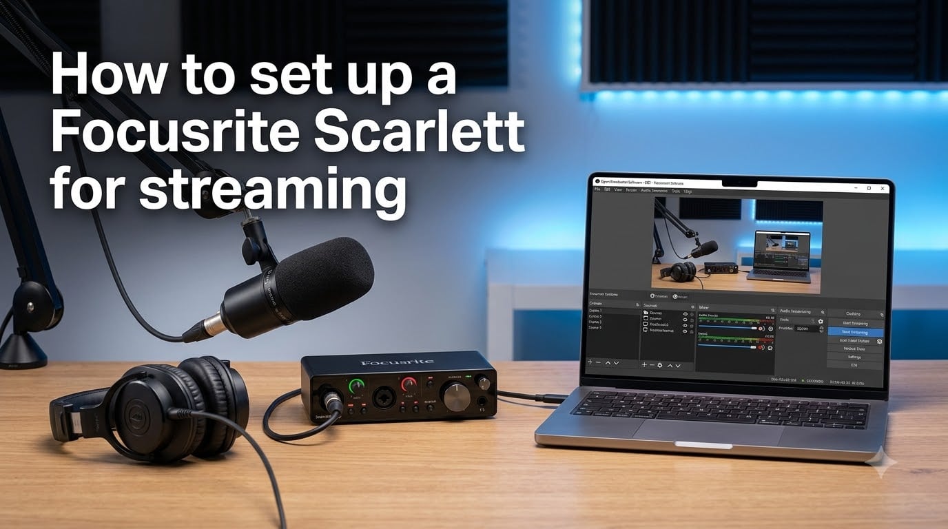 How to set up a Focusrite Scarlett for streaming