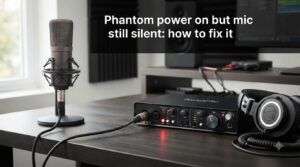 Phantom power on but mic still silent: how to fix it